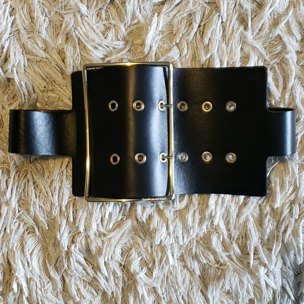 SOLD. Authentic Gianfranco Ferre big buckle belt
